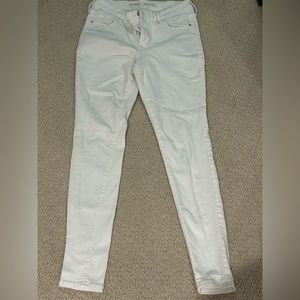 Rockstar Mid-rise white jeans